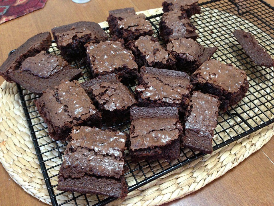 Brownies z konopného proteínu