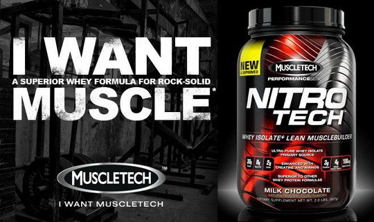 Reklamny baner Nitrotech od MuscleTech