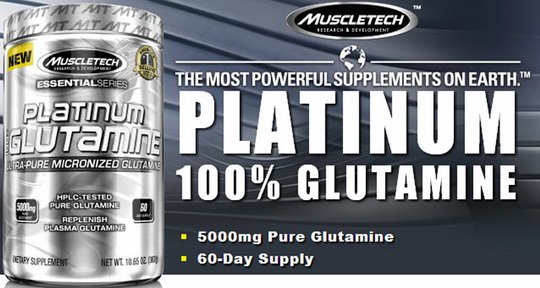 Reklamny baner pro 100% glutamin od MuscleTech
