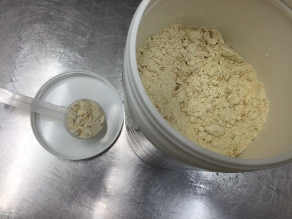 Proteinového palačinky obal a odměrka
